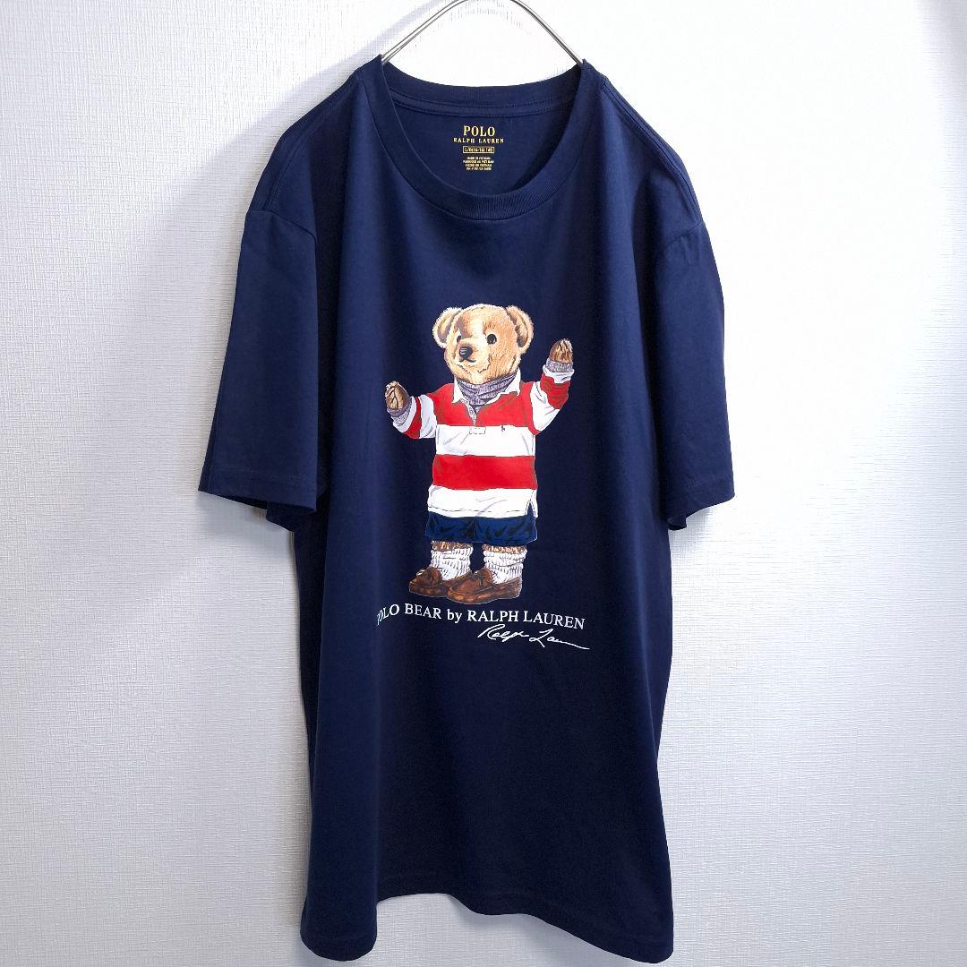 【人気】POLO RALPH LAUREN ポロベア Tシャツ ネイビー L
