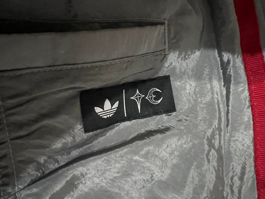 adidas 韓国限定 シルバーメッシュパンツ thug clubコラボ