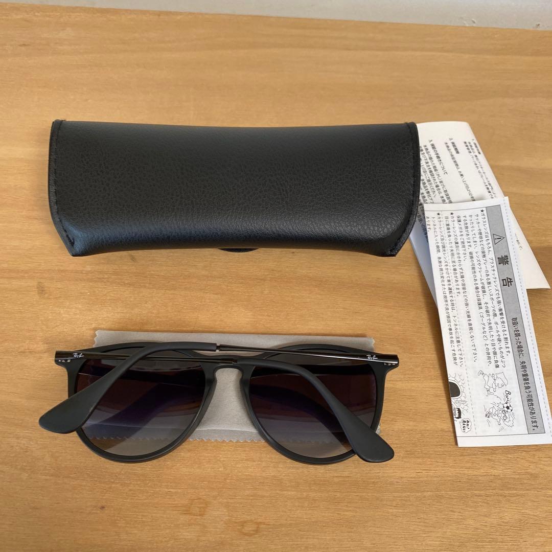 偏光レンズ　RAY-BAN レイバン　ERIKA エリカ マットブラック