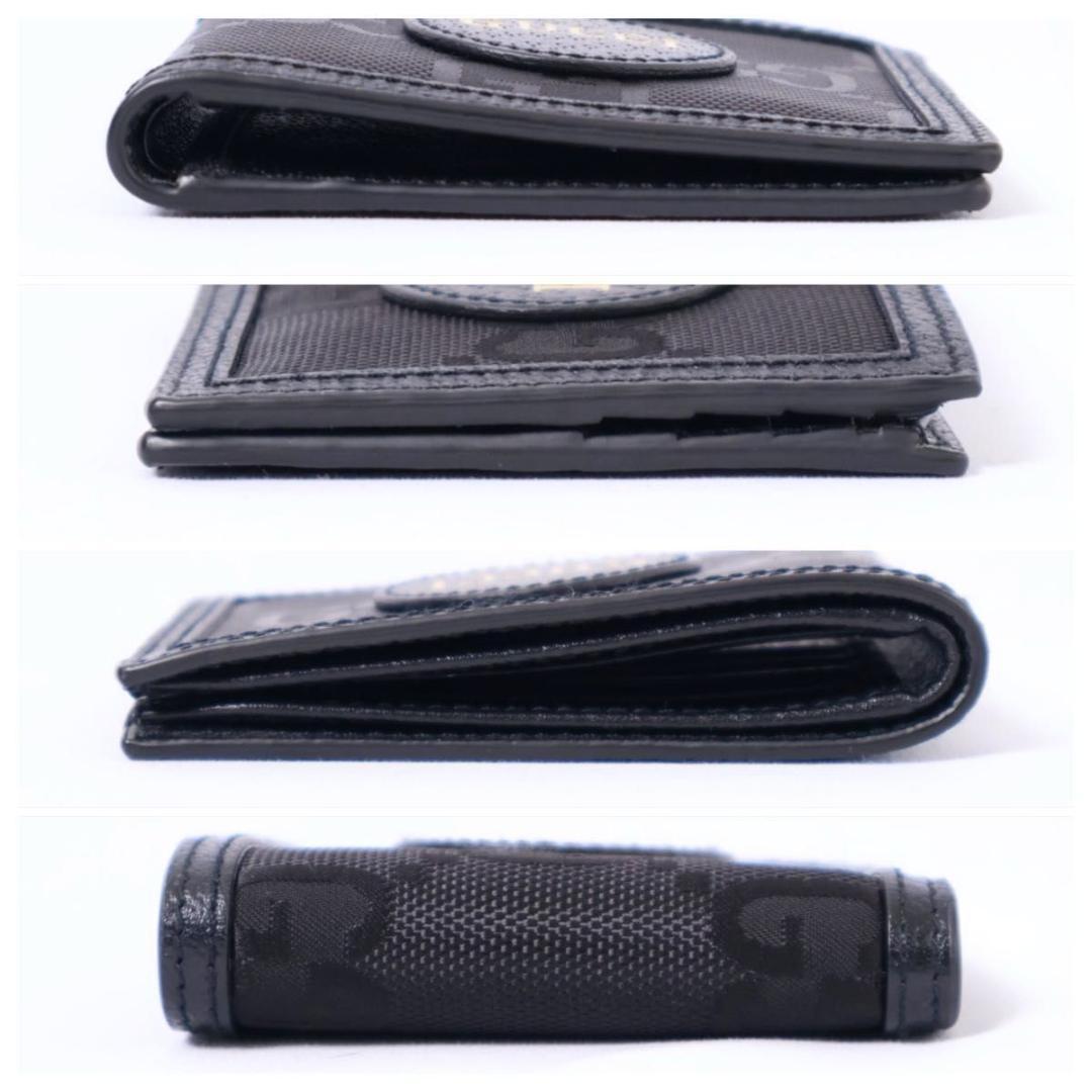 【未使用】GUCCI 二つ折り財布　オブザグリッド　黒