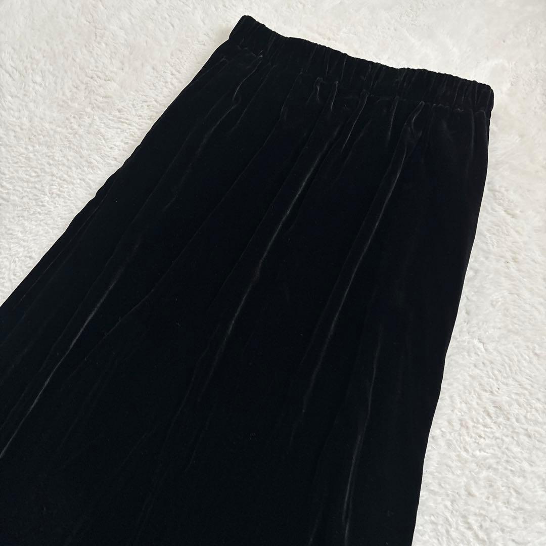 極美品 今期 かぐれ レーヨンシルクベルベットスカート セレモニー 卒業式