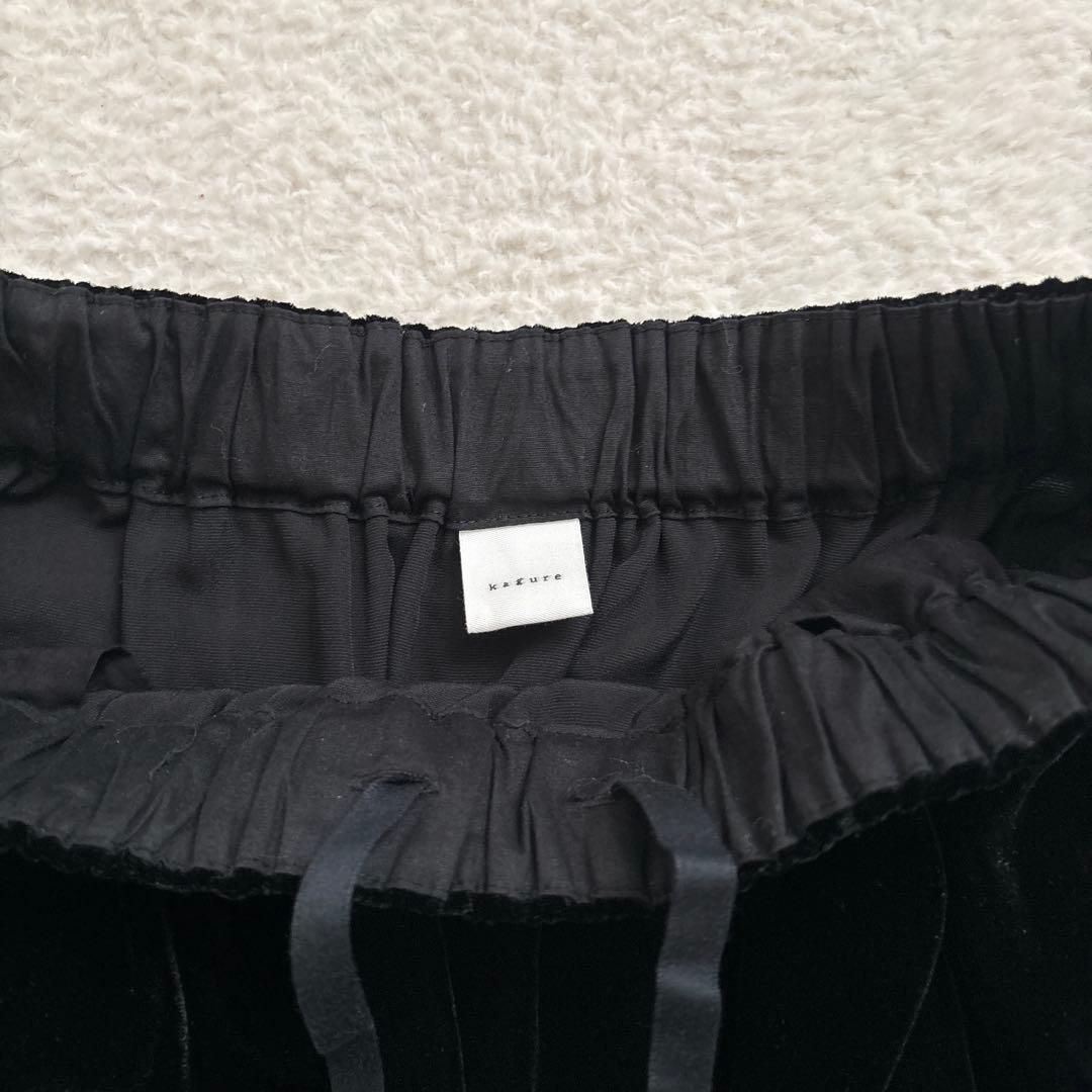 極美品 今期 かぐれ レーヨンシルクベルベットスカート セレモニー 卒業式