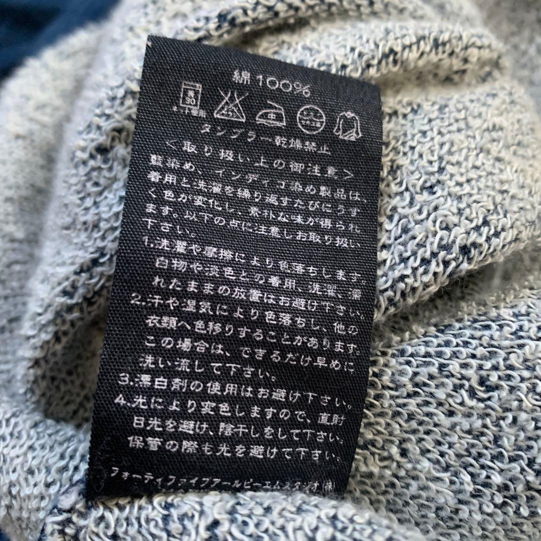 45rpm インディゴ染め ワンピース ゆったり 大きめ