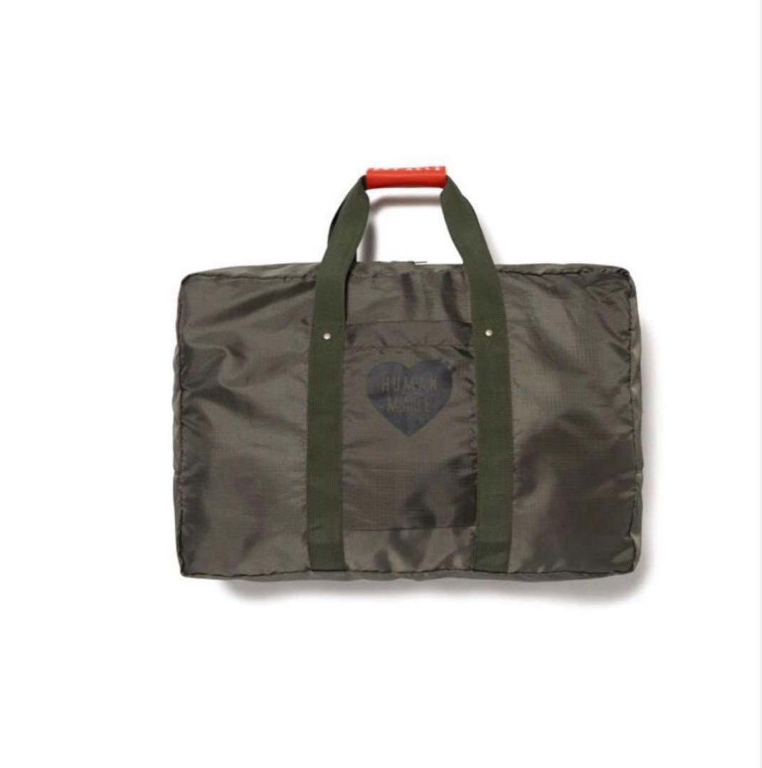 オリーブ　HUMAN MADE PACKABLE BOSTON BAG