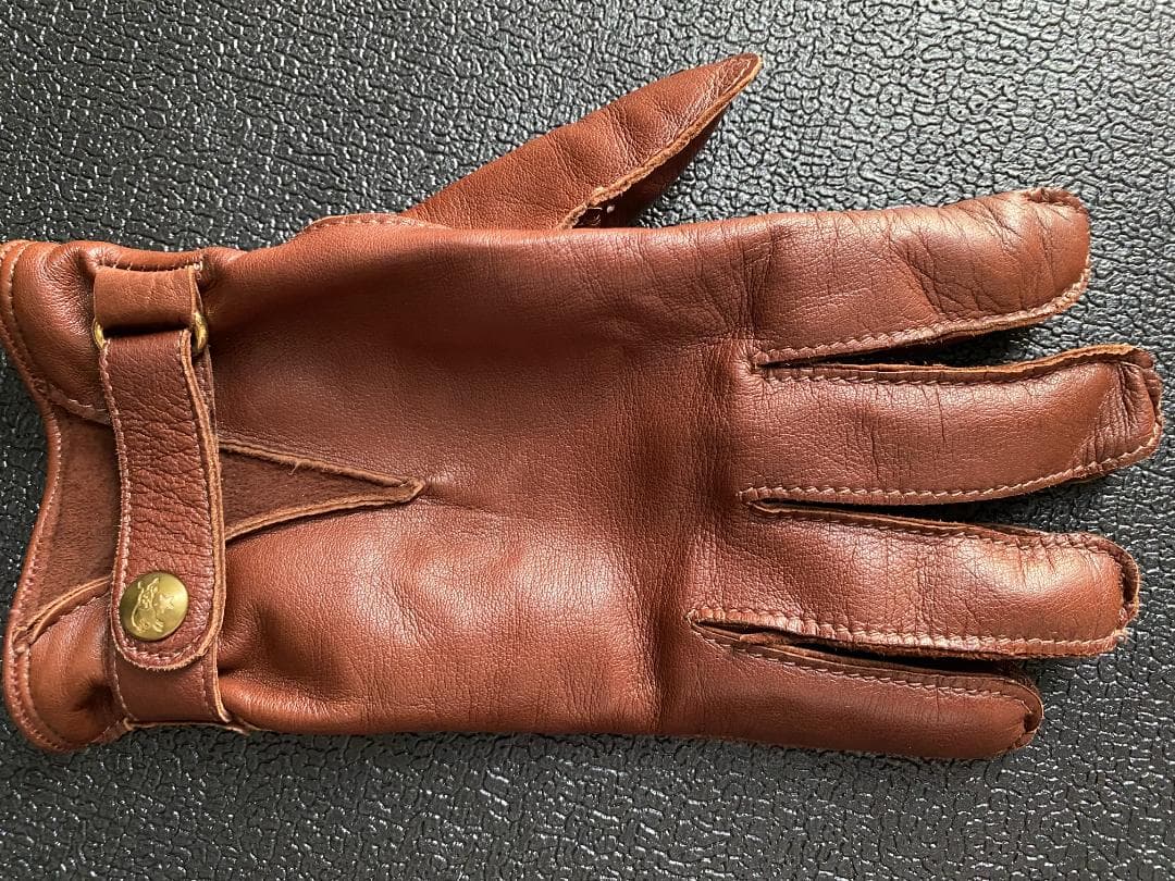 ILBISONTE　イルビゾンテ　カシミアレザーグローブ　ブラウン茶　レザー手袋
