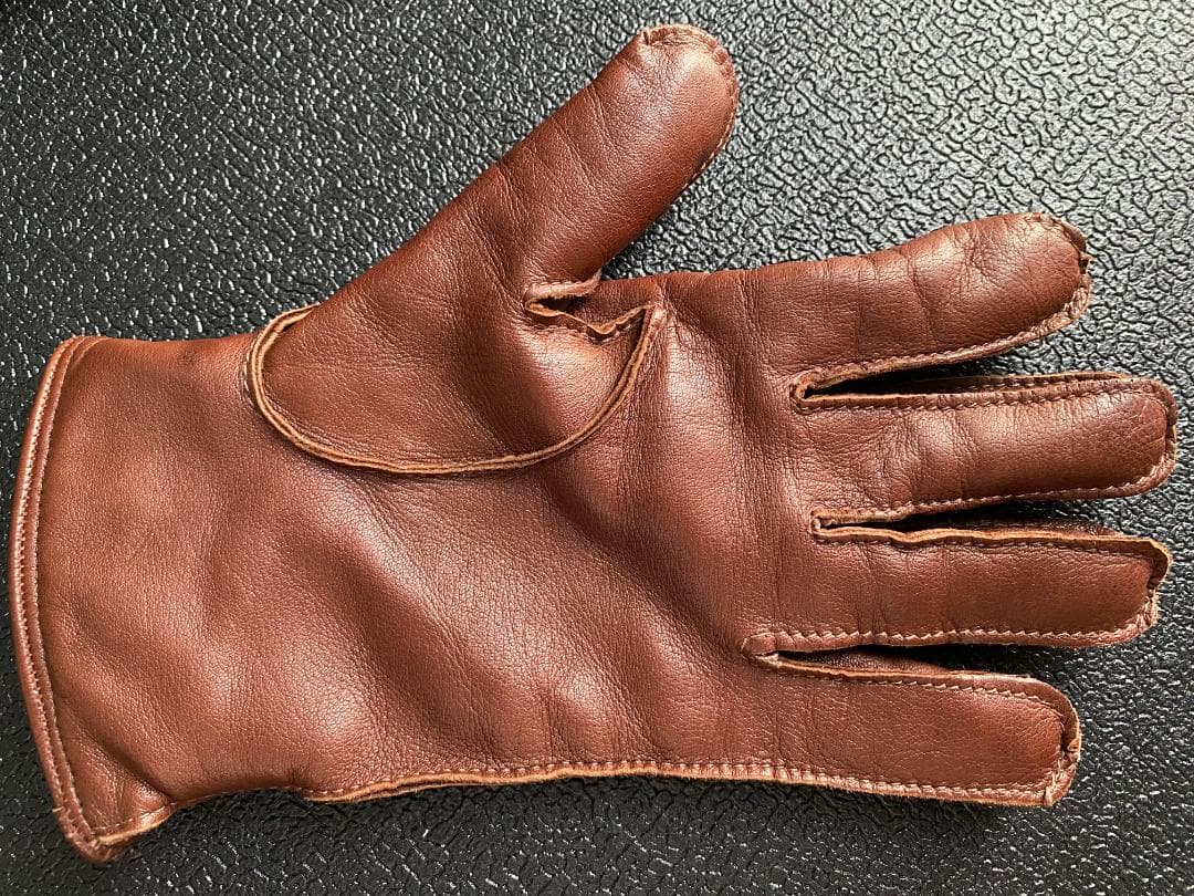 ILBISONTE　イルビゾンテ　カシミアレザーグローブ　ブラウン茶　レザー手袋