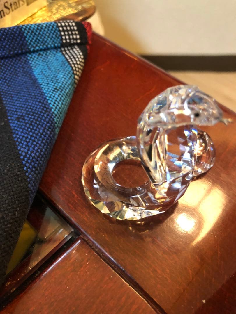 今だけ価格 スワロフスキー コブラ 置物 ヘビ Swarovski オブジェ