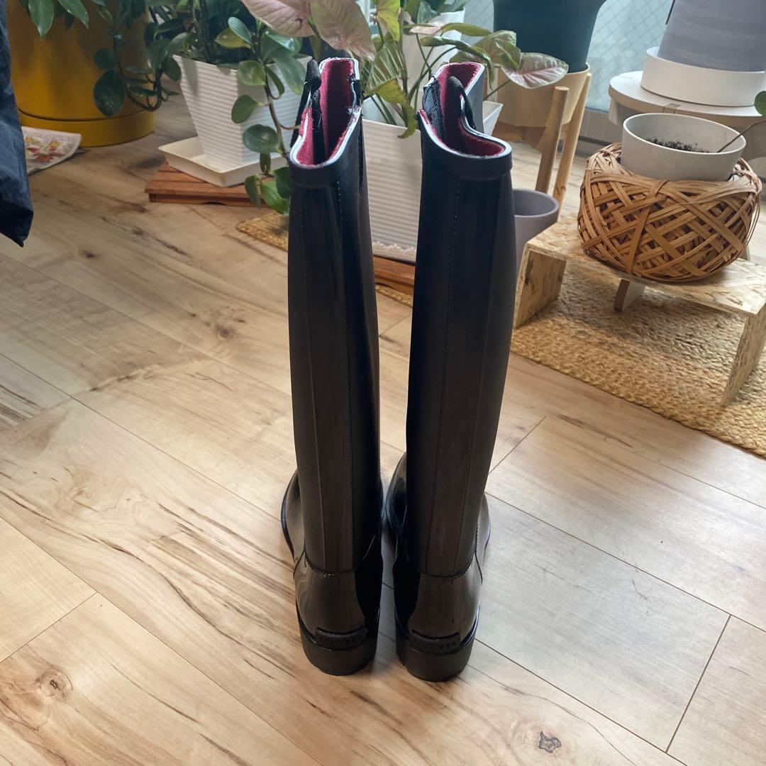 トミーヒルフィガー 長靴 黒23.5センチ