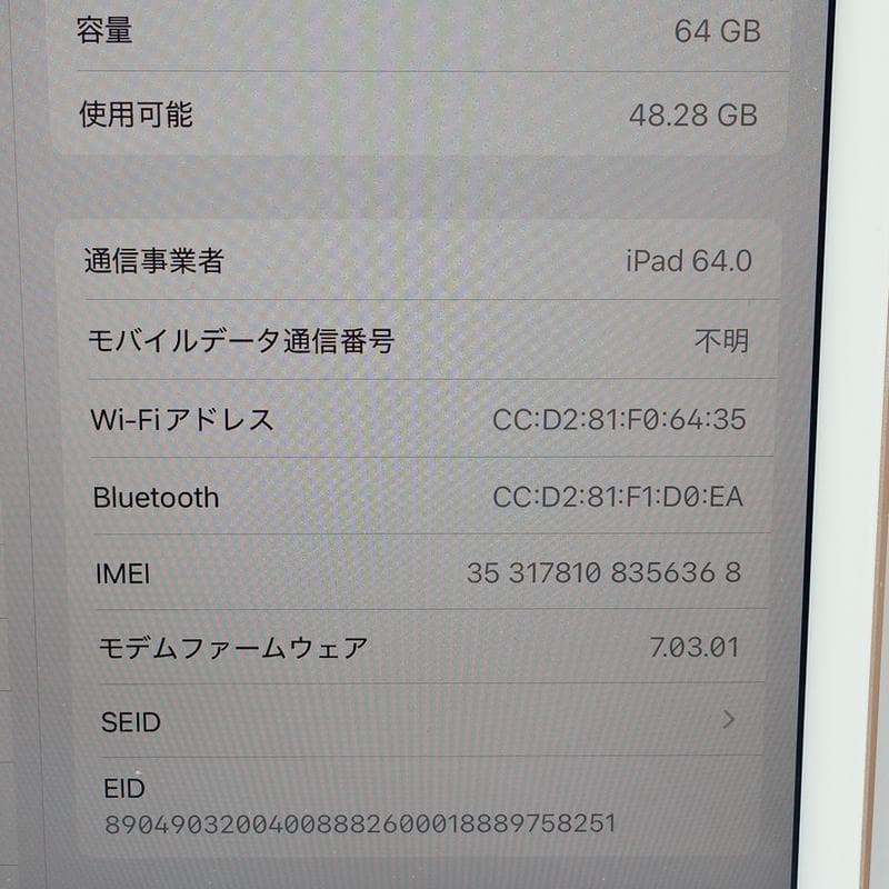 iPad mini5 64GB Cellular ゴールド