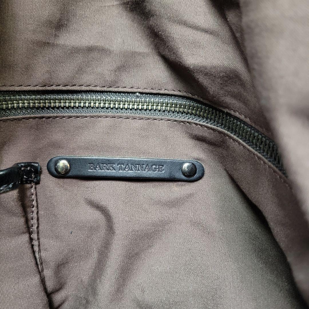 nano universe BARK TANNAGE レザー ボストンバッグ 黒