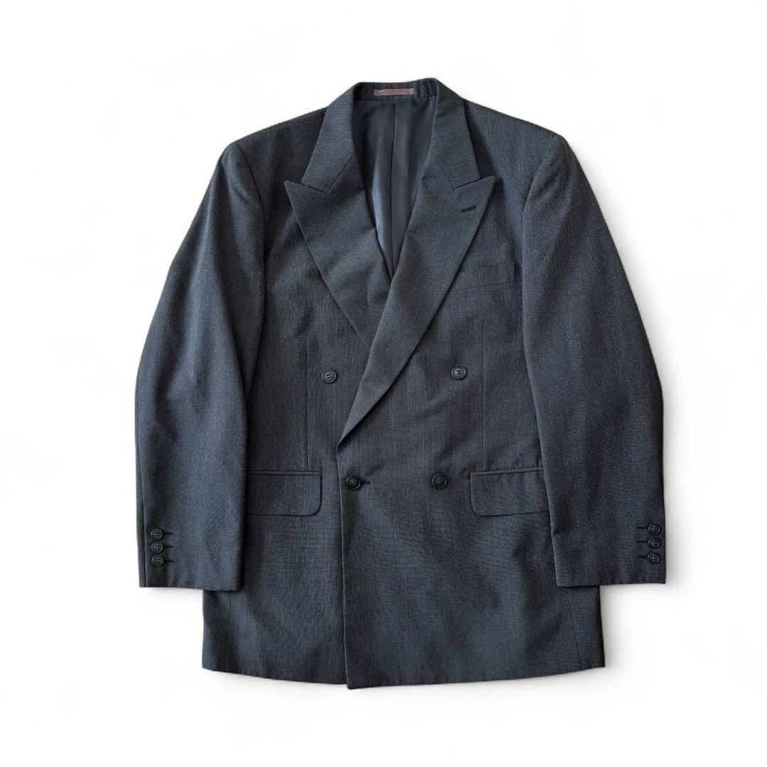 【レトロコーデ】 ダブルスーツ シャツ バーバリー ネクタイ ピンズ セット