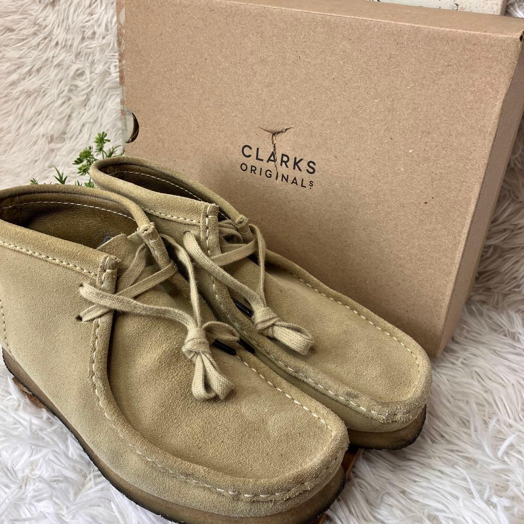Clarks クラークス ワラビー ベージュ メープルスエード 55516 箱有