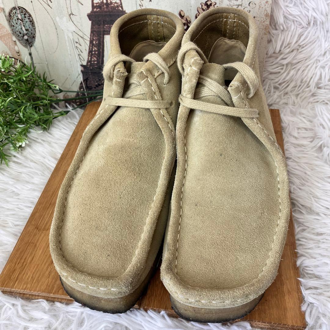 Clarks クラークス ワラビー ベージュ メープルスエード 55516 箱有