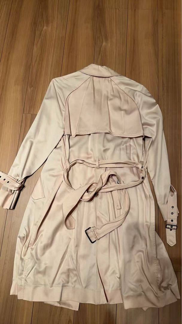 専用COACH ピンク トレンチコート ベルト付き