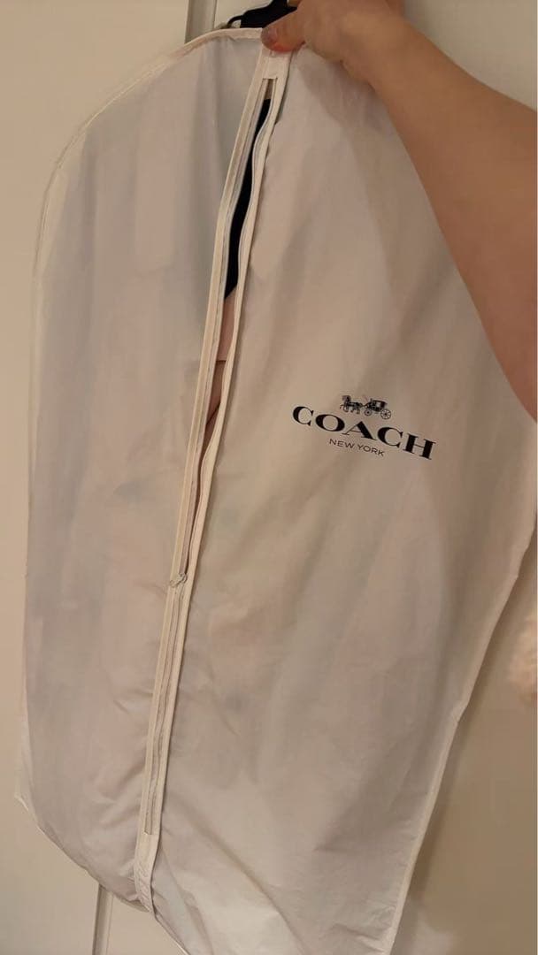 専用COACH ピンク トレンチコート ベルト付き
