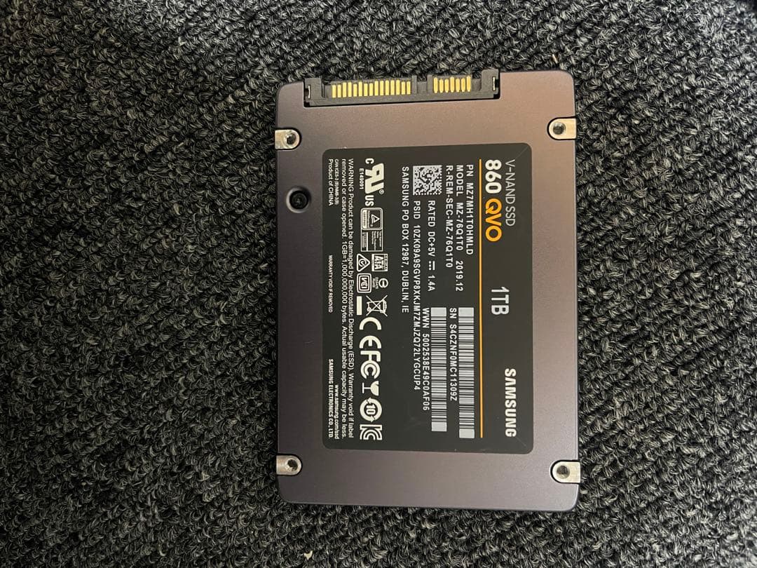 内蔵型SSD Samsung 860 QVO 1TB