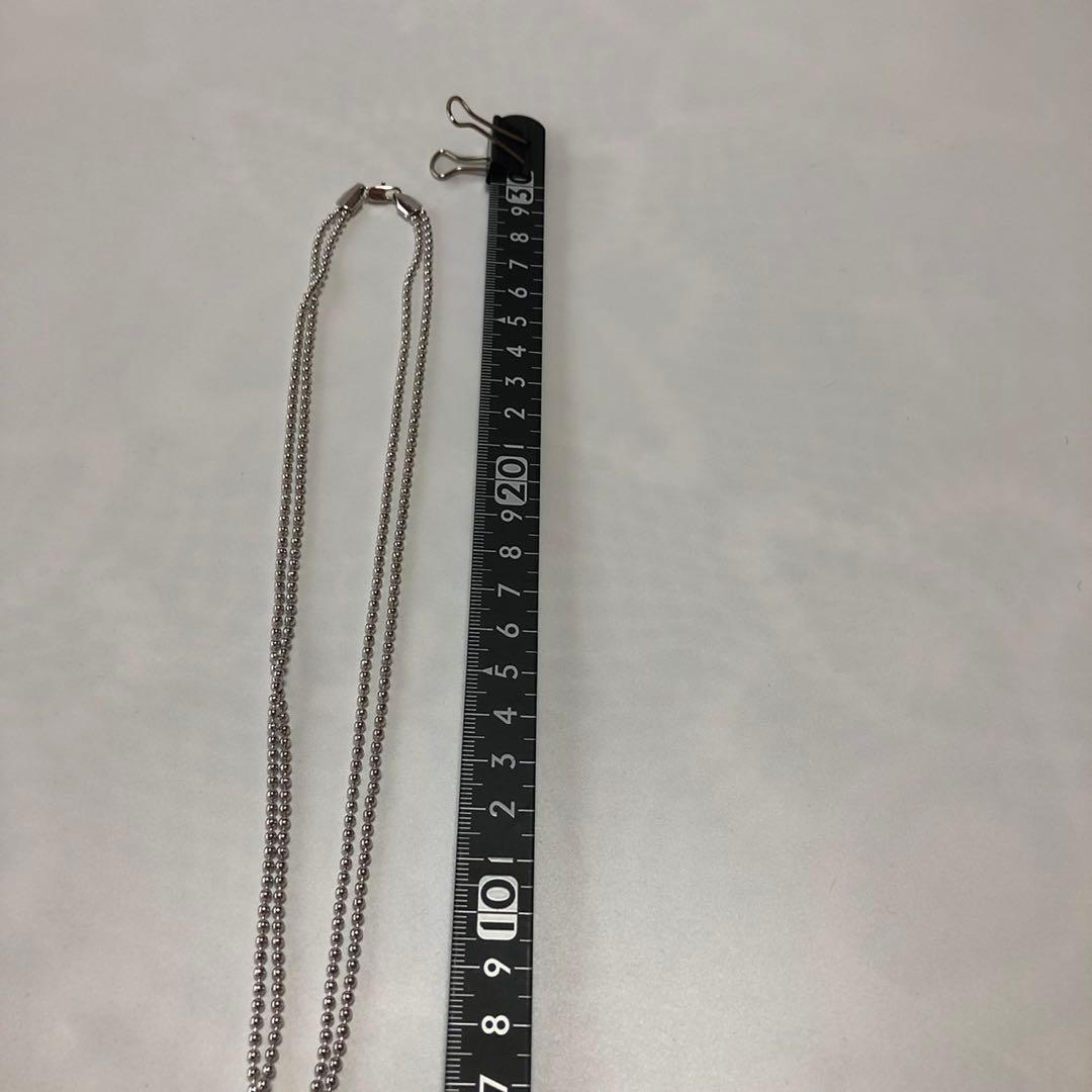 GUCCI シルバー タグ型ネックレス