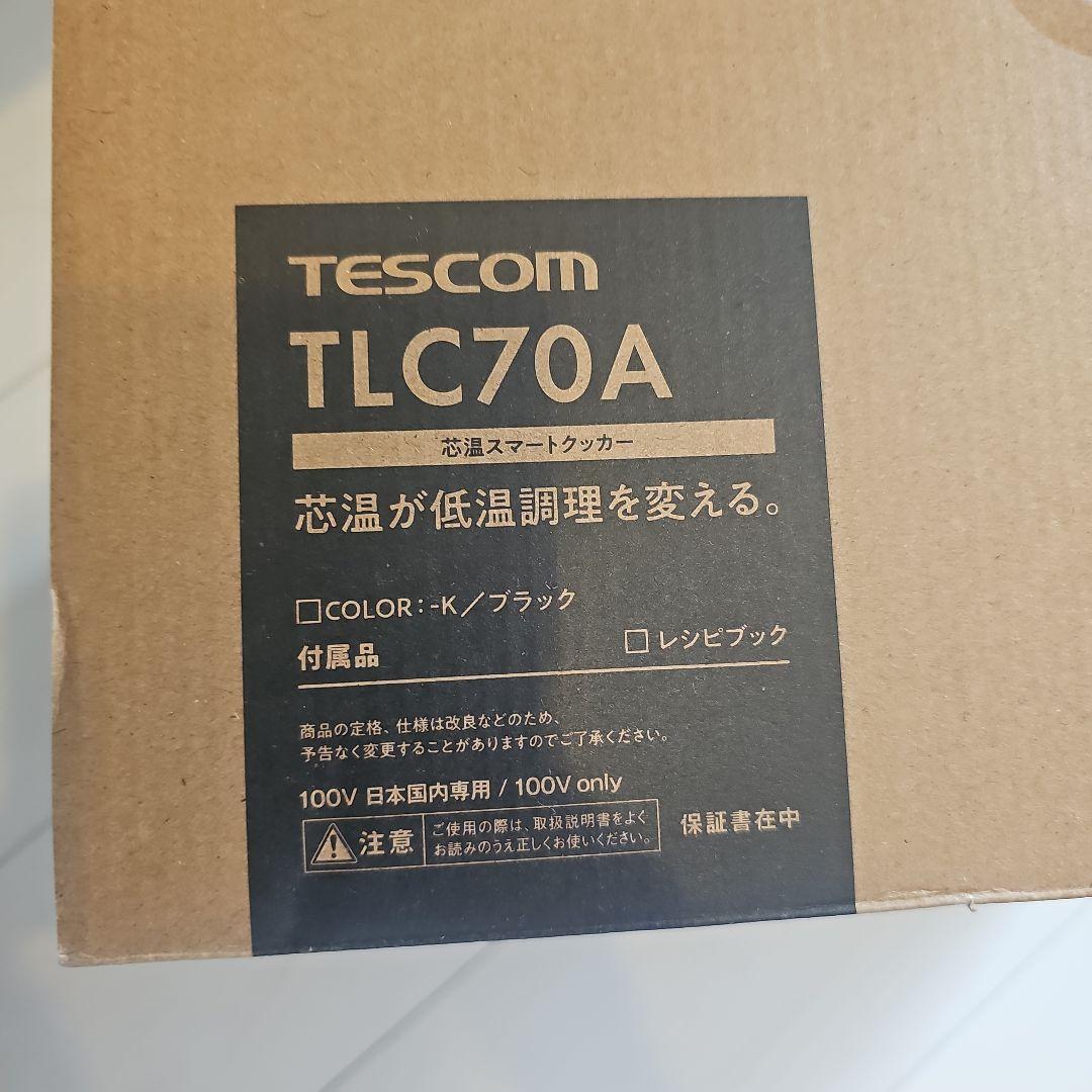 TESCOM TLC70A 低温調理器 ブラック