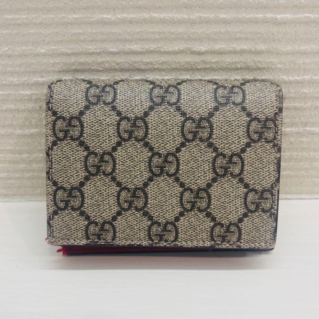 GUCCI 二つ折財布 チェリー GGスプリーム さくらんぼ