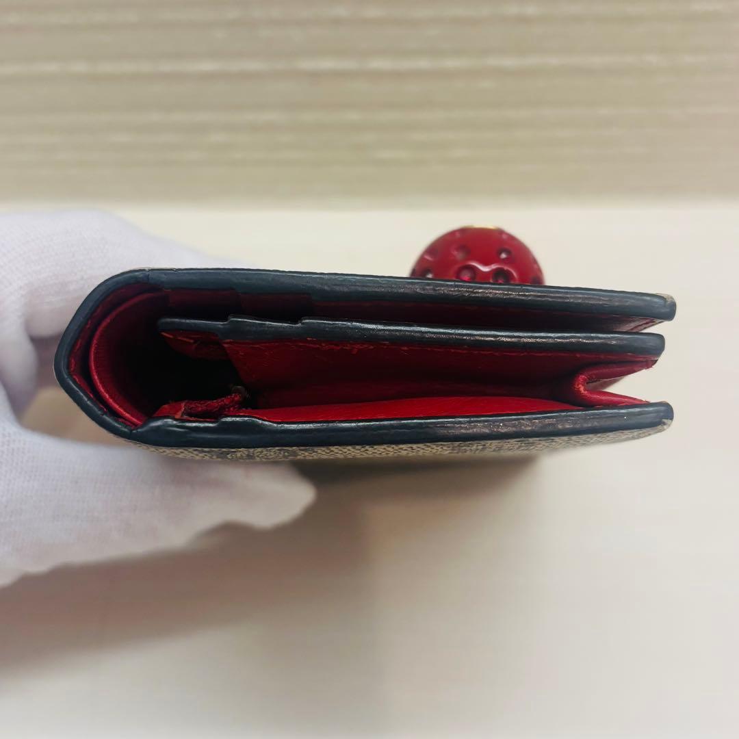 GUCCI 二つ折財布 チェリー GGスプリーム さくらんぼ