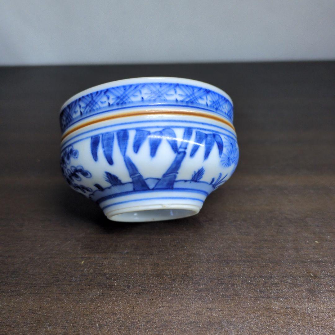 良*一様 染付 ぐい呑 4点セット 酒器