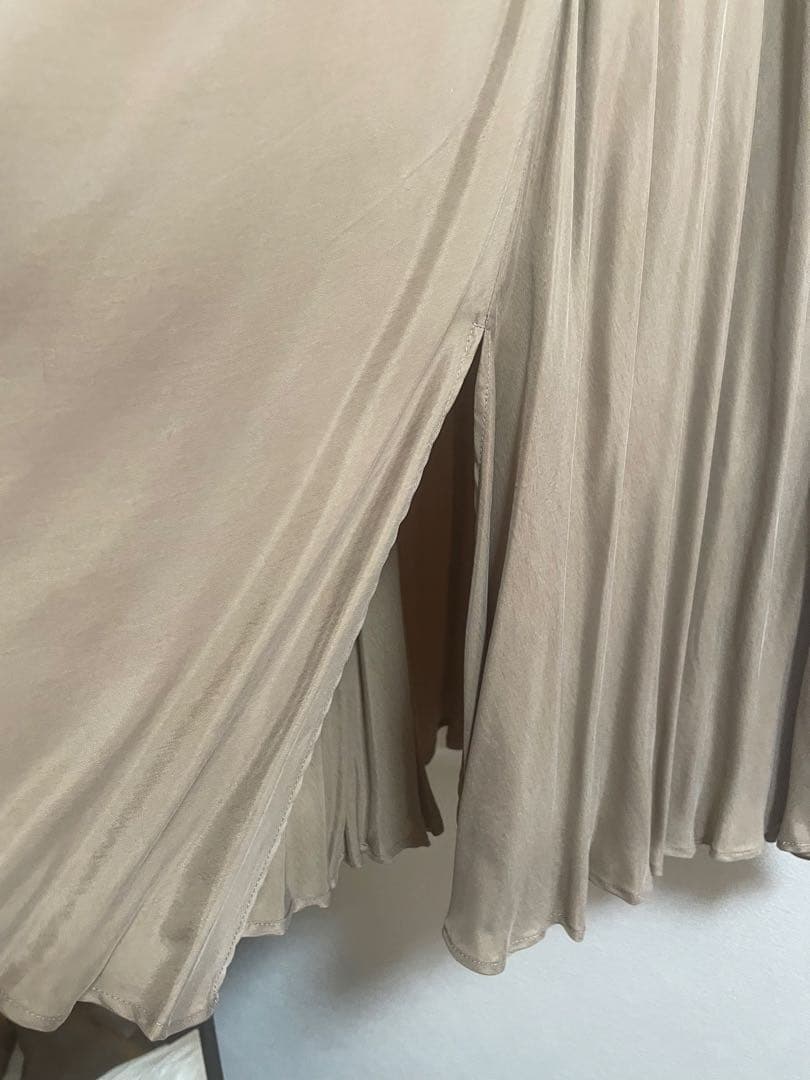 Plage Washable Fibril Drape スカート（ベージュ）