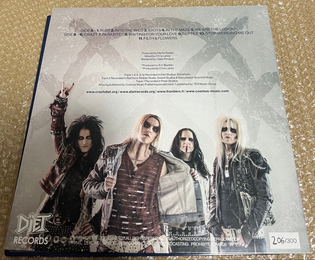 Crashdïet グラム・メタル メンバーサイン入りレコード 廃盤 LP