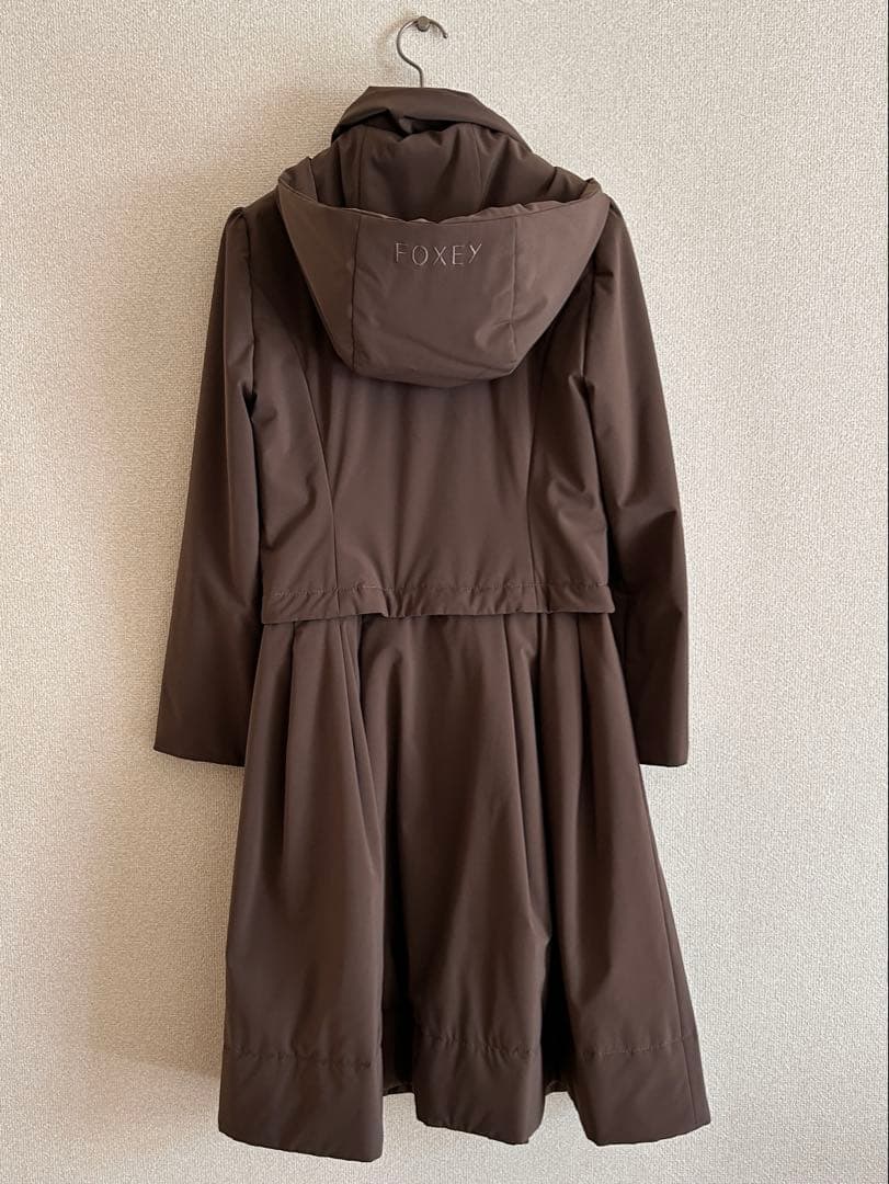 FOXEY レイニークッション中綿3wayロングコート 40