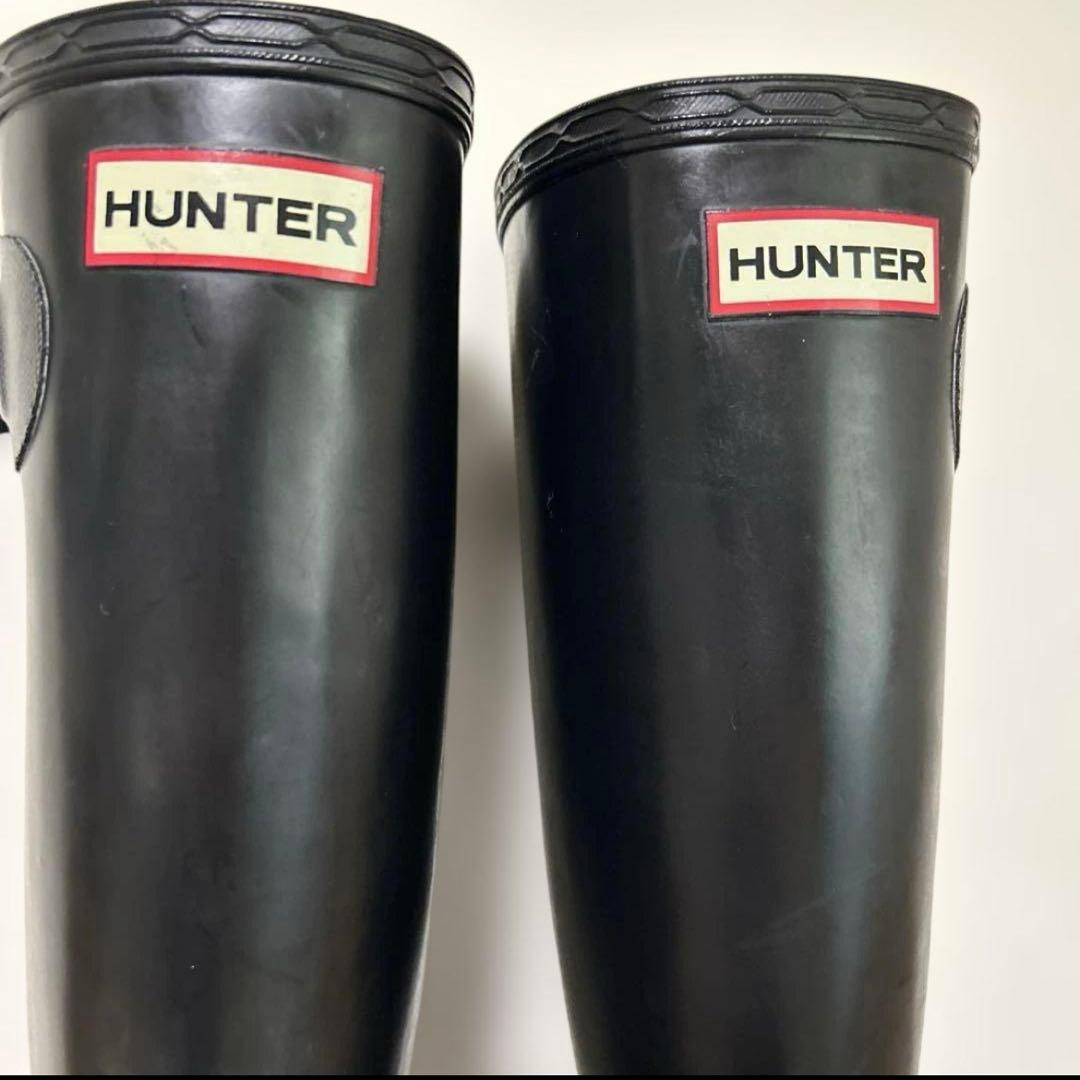 HUNTER ハンター オリジナル トール レイン ブーツ　ブラック　バックル付