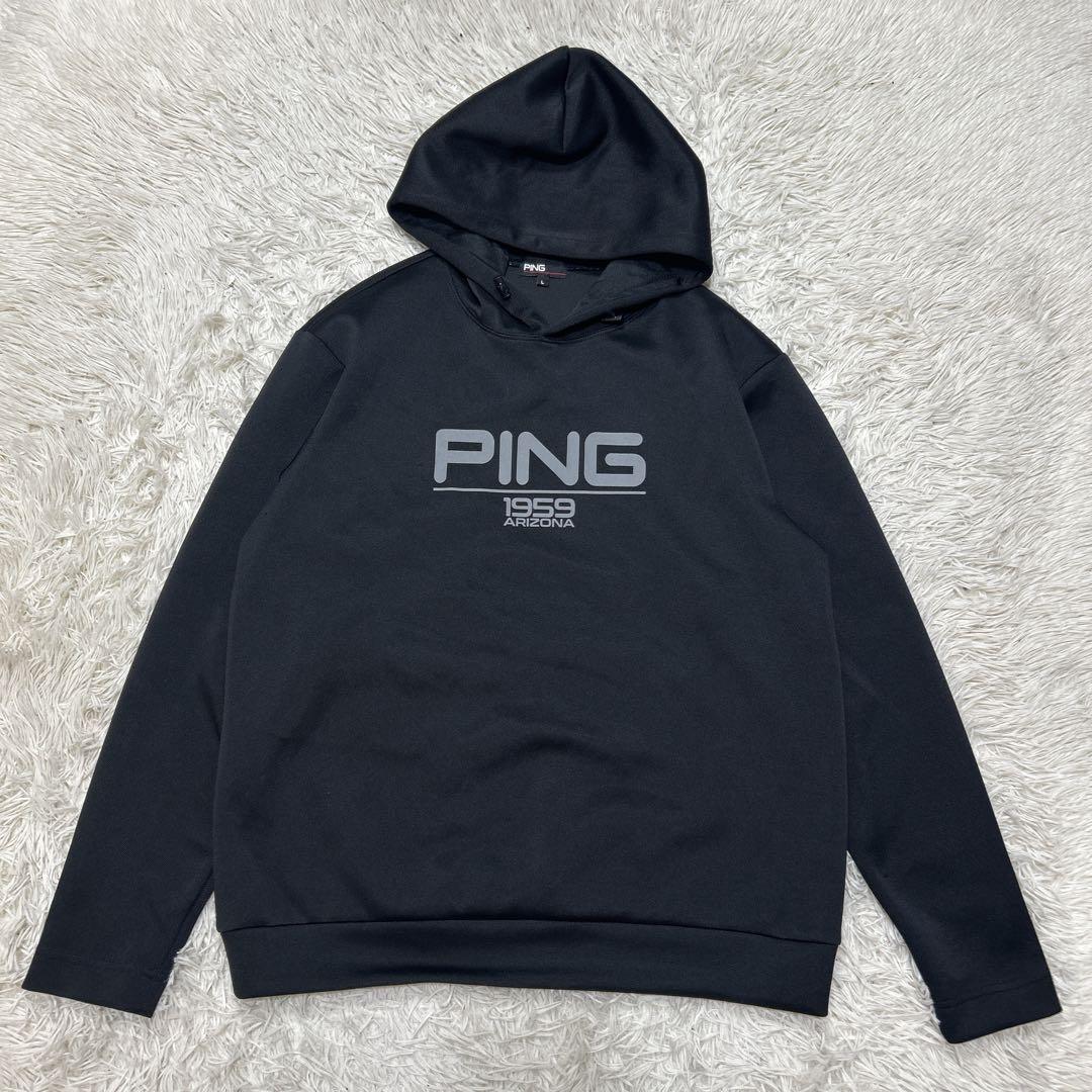 PING ピン　ゴルフウェア　パーカー　ブラック　黒　Lサイズ　メンズ