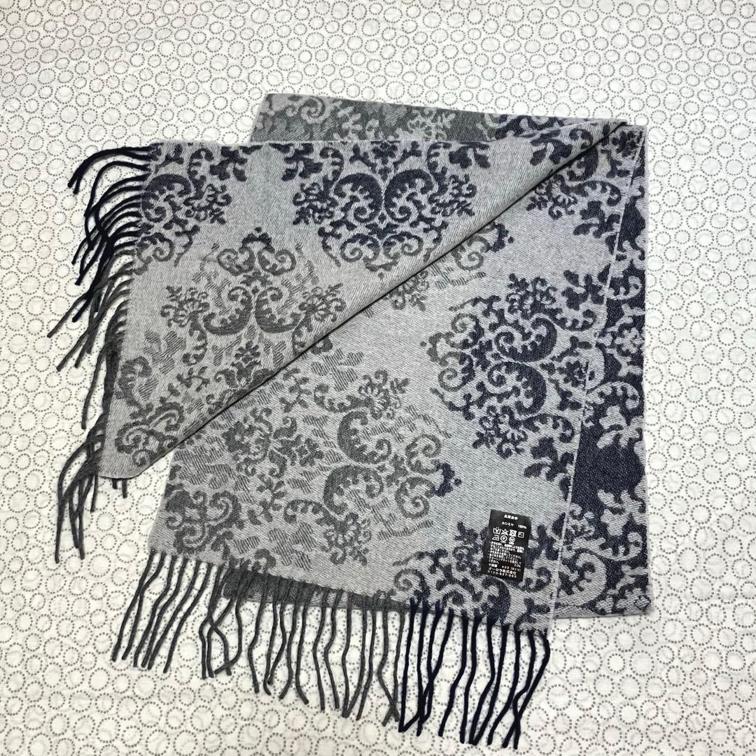 新品☆LANVIN COLLECTION カシミヤ100％ マフラー 30 #3
