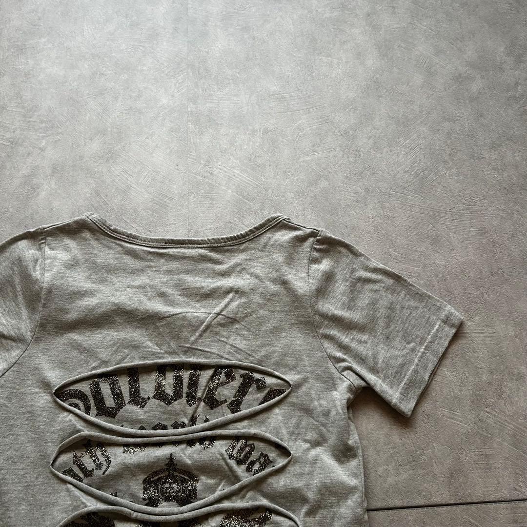 トップス archive grunge short sleeve shirt gray