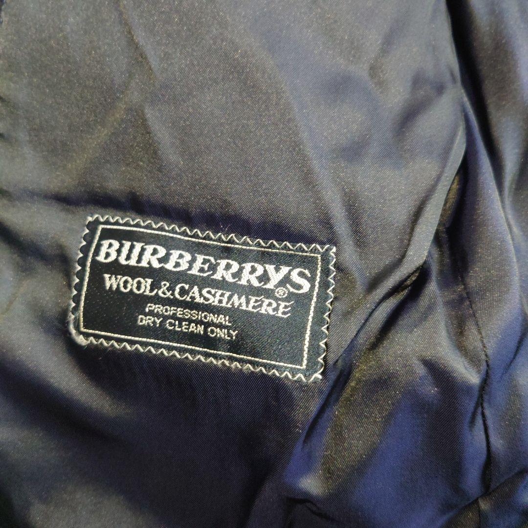Burberrys テーラードジャケット　カシミヤ混　ウール ネイビーバーバリー