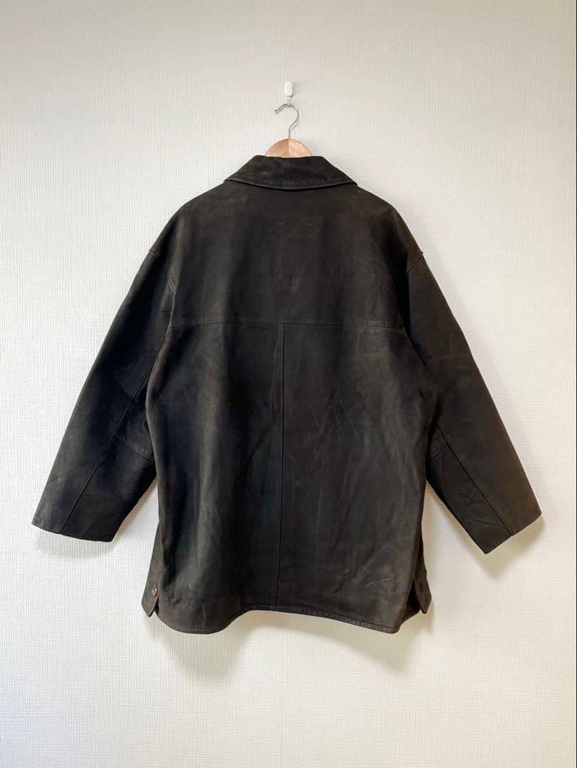 VERA PELLEイタリア製 90s レザーカバーオール ジャケット
