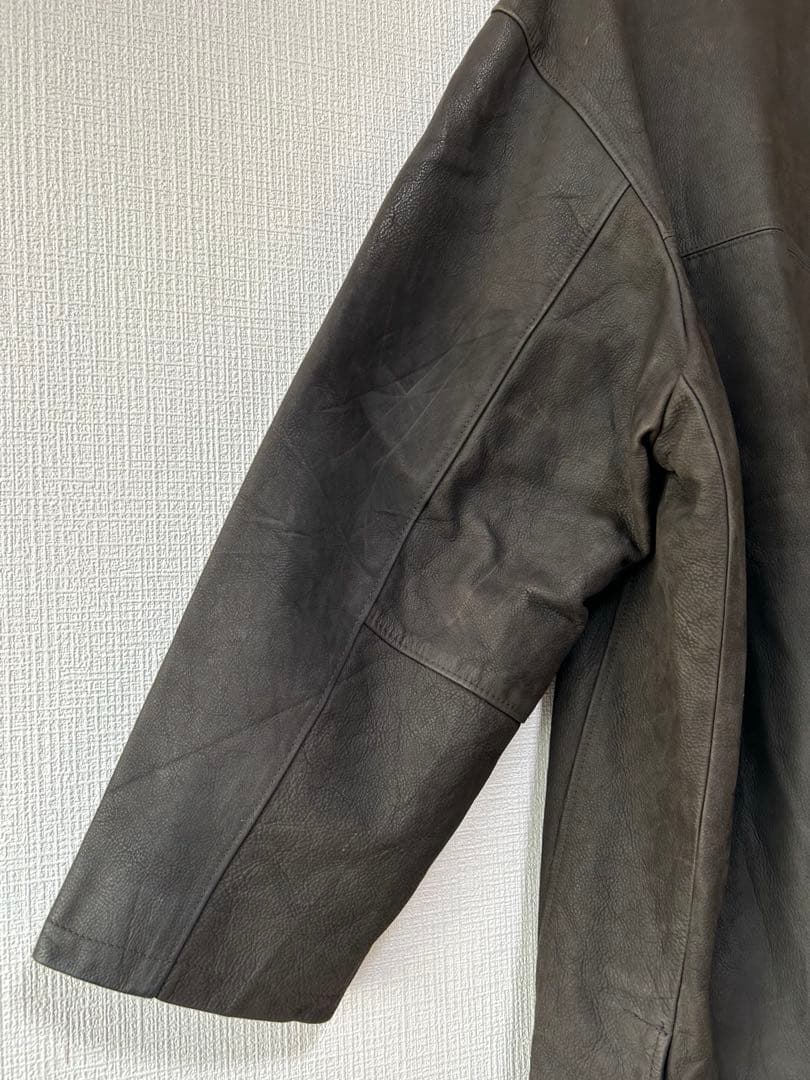 VERA PELLEイタリア製 90s レザーカバーオール ジャケット