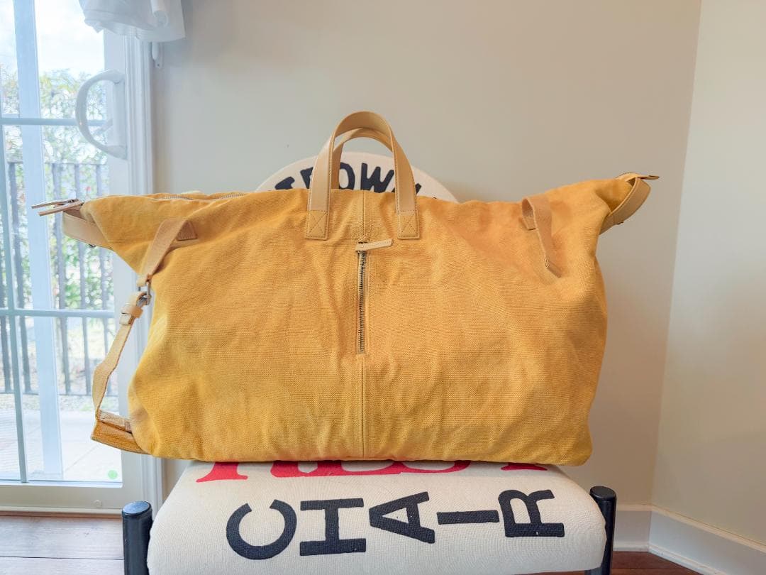 JACQUEMUS イエロー ボストンバッグ 大容量
