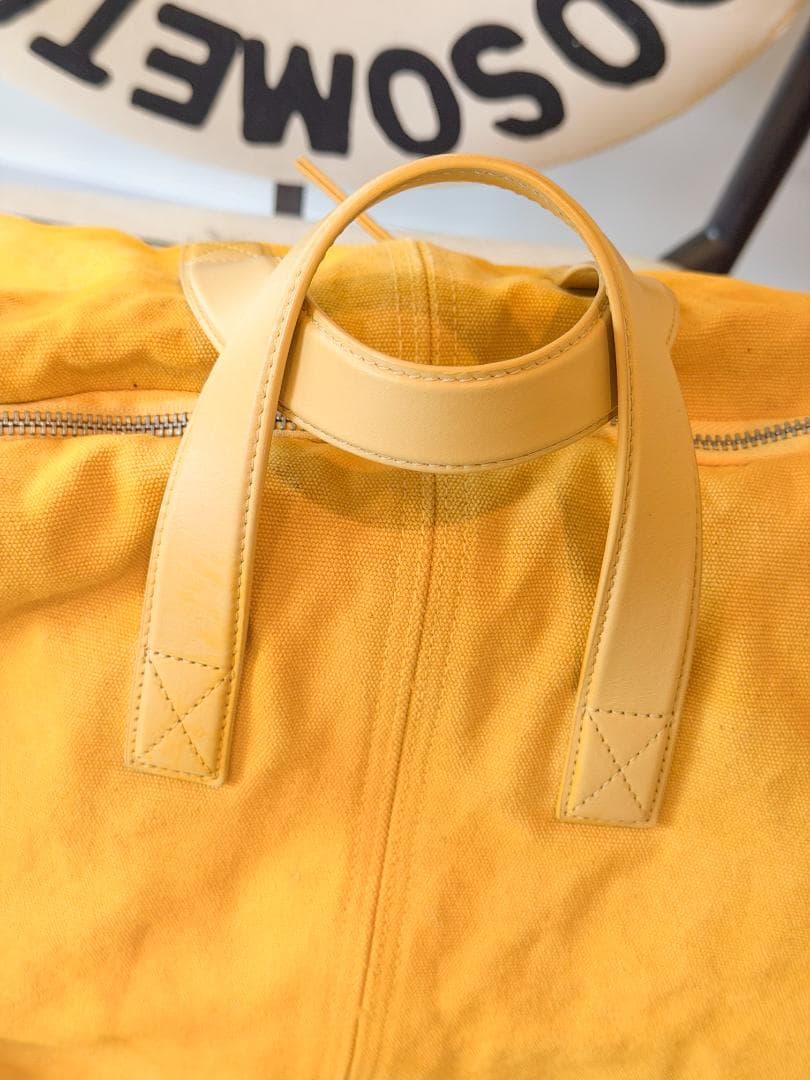 JACQUEMUS イエロー ボストンバッグ 大容量