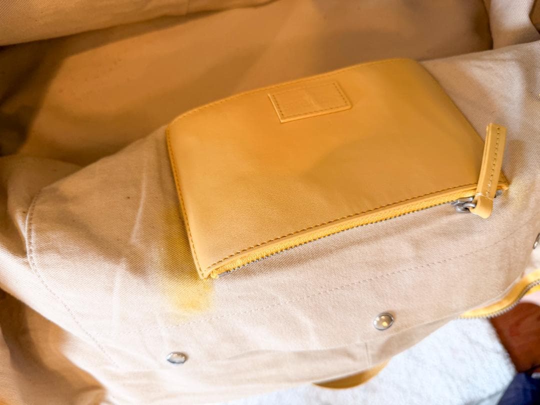 JACQUEMUS イエロー ボストンバッグ 大容量