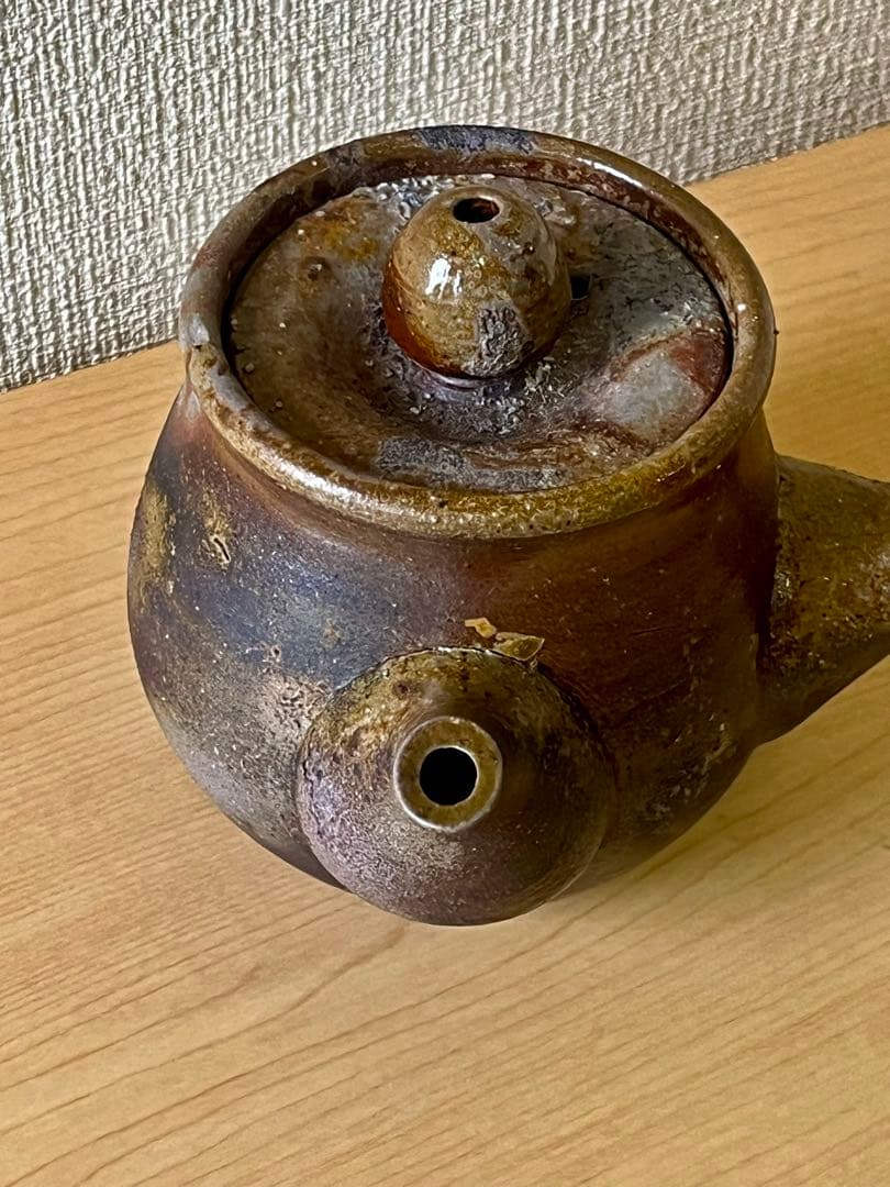 備前焼　見附文雄作　急須　湯呑2個　茶器