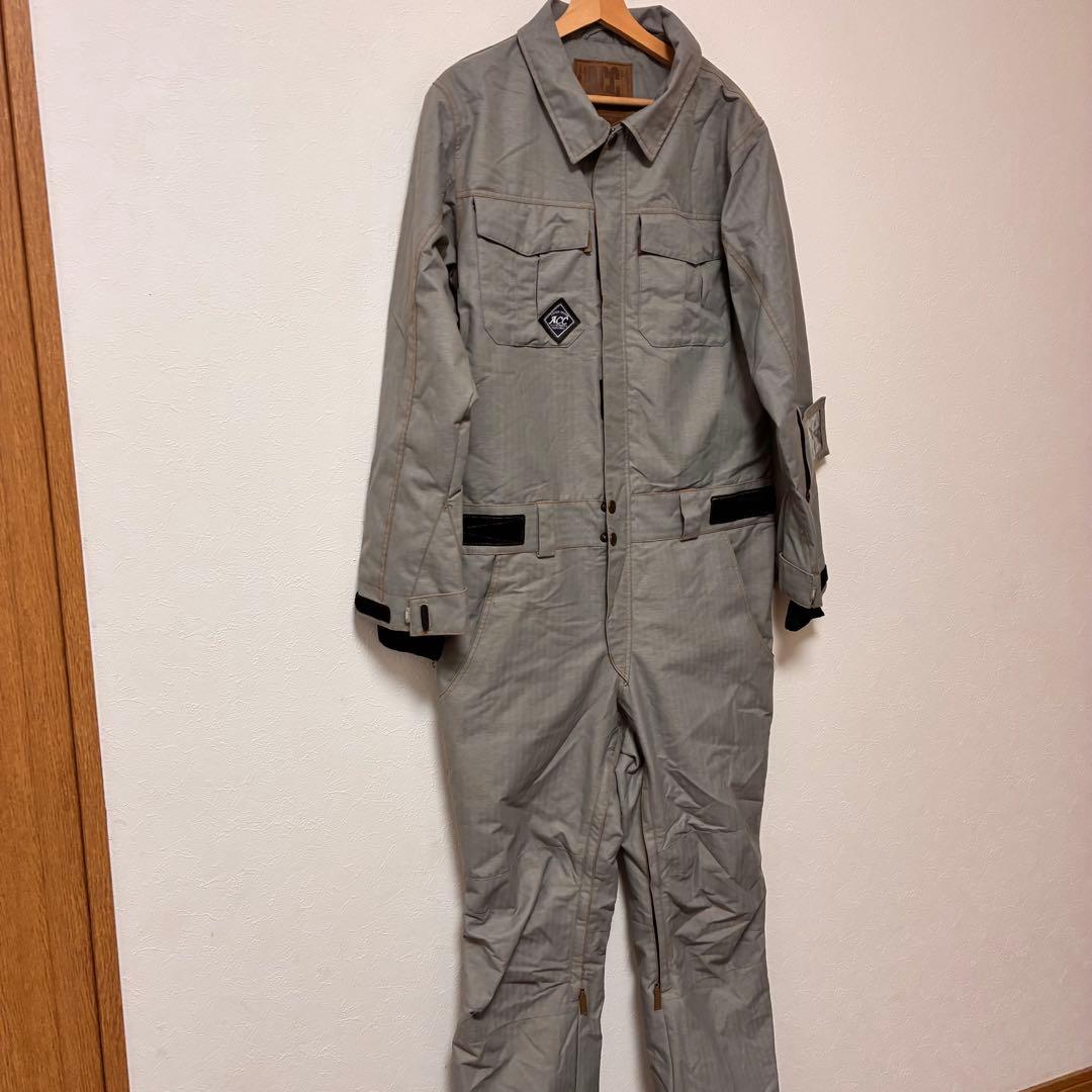 美品　ACC メンズ　スキー　スノボ　ウェア　つなぎ　M グレー　かっこいい