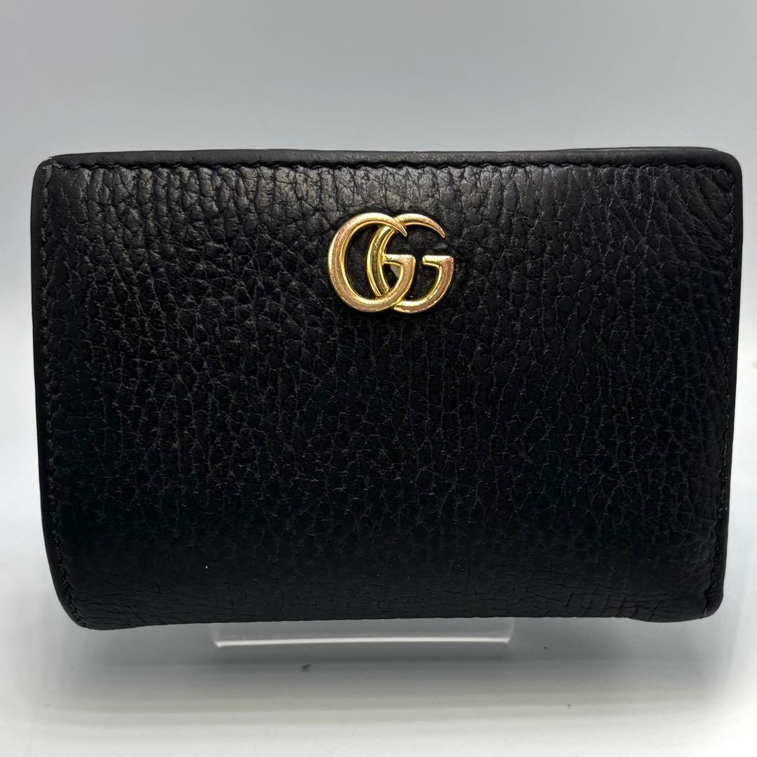 かえちゃん 　　　　　　　　　GUCCI グッチ GGロゴ 二つ折り財布