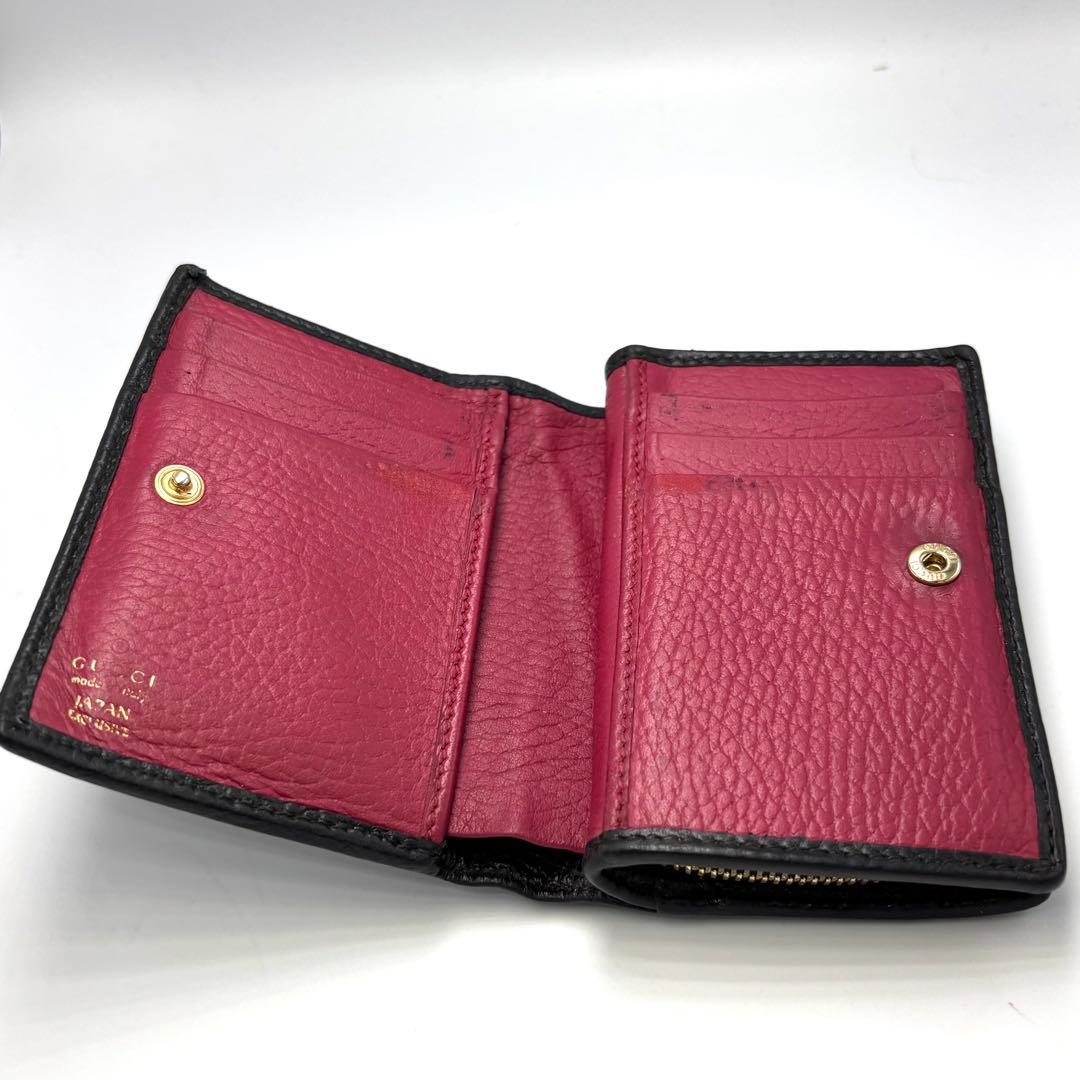かえちゃん 　　　　　　　　　GUCCI グッチ GGロゴ 二つ折り財布