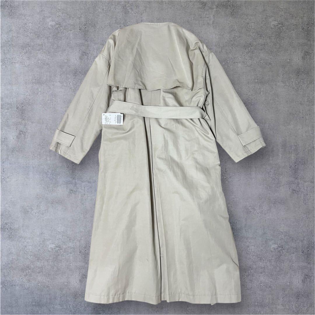 新品✨Spick and Span　C/Cuノーカラートレンチコート 完売品
