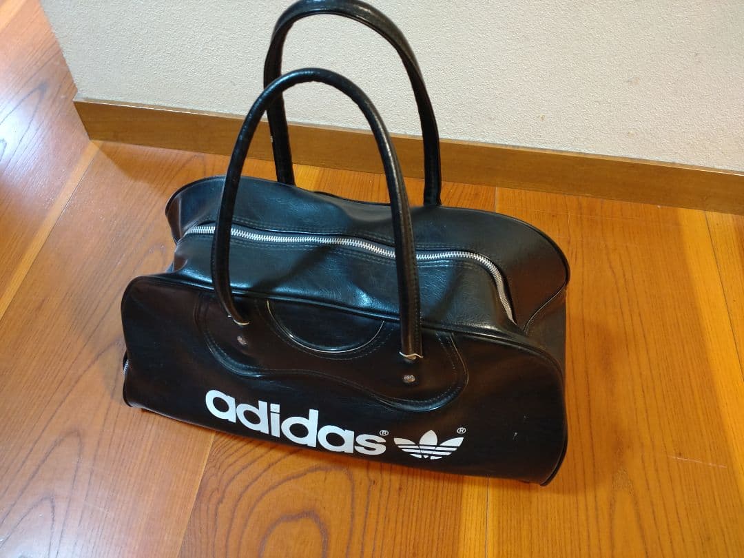 希少 ヴィンテージ adidas アディダス　レザーボストンバッグ