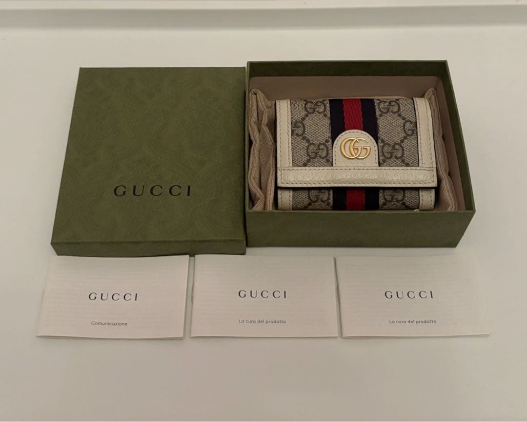 GUCCI 　オフィディア　三つ折り財布　ウォレット