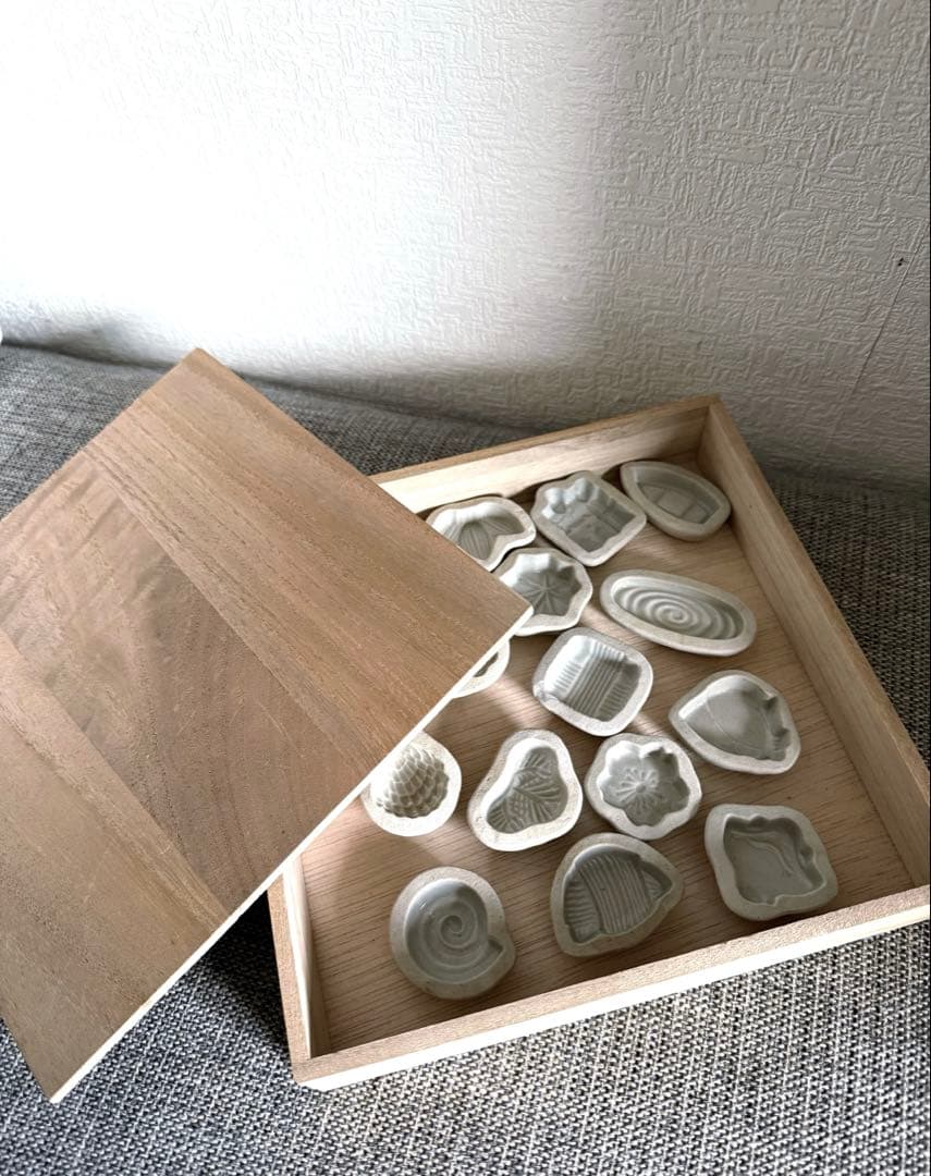 清水焼 陶器 菓子型 15個