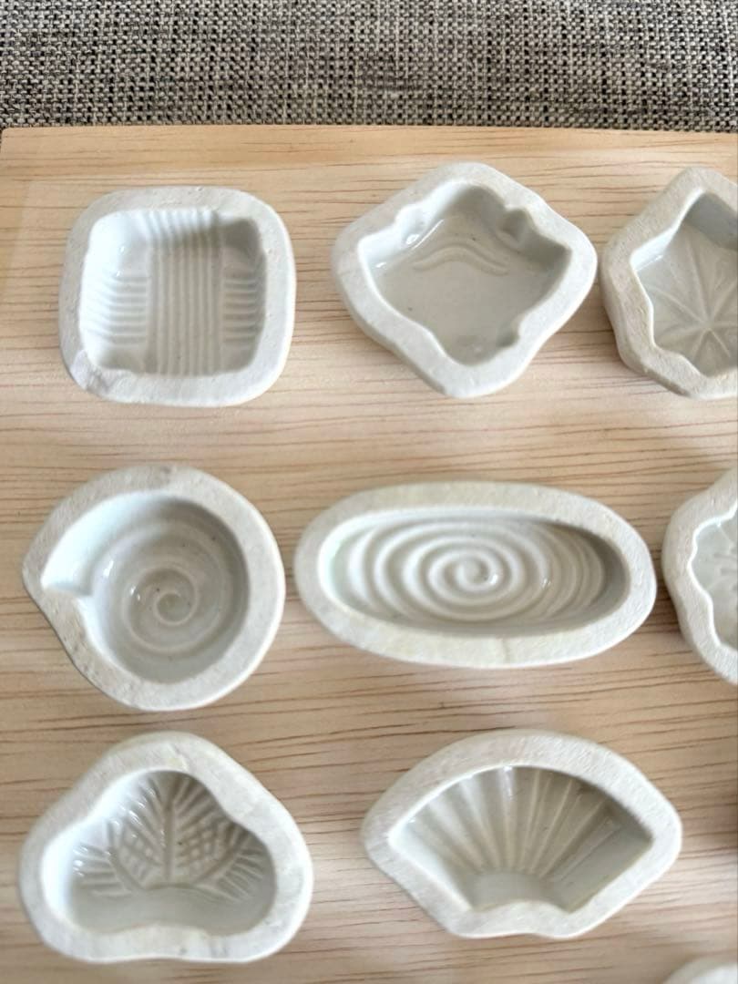 清水焼 陶器 菓子型 15個