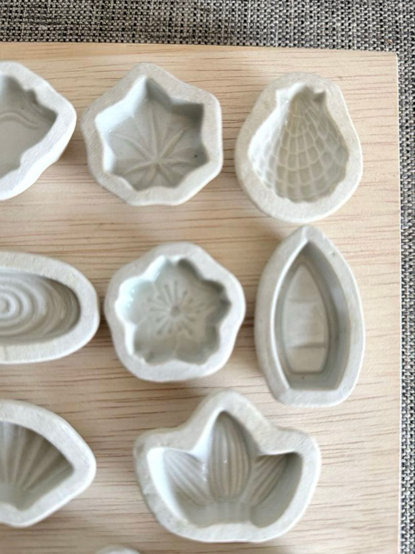 清水焼 陶器 菓子型 15個