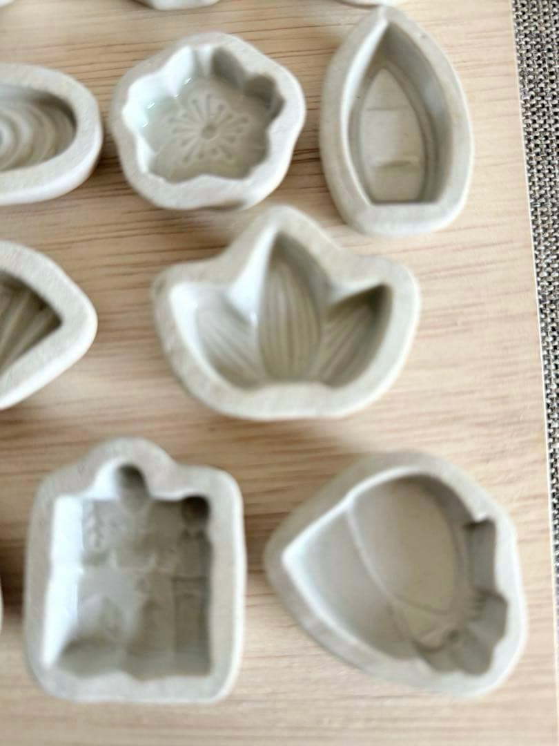 清水焼 陶器 菓子型 15個