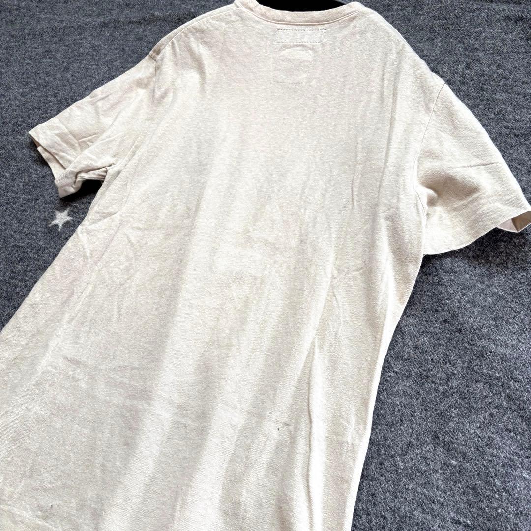 美品希少 マディソンブルー 01 ピルグリム別注 HELLO Tシャツ ベージュ